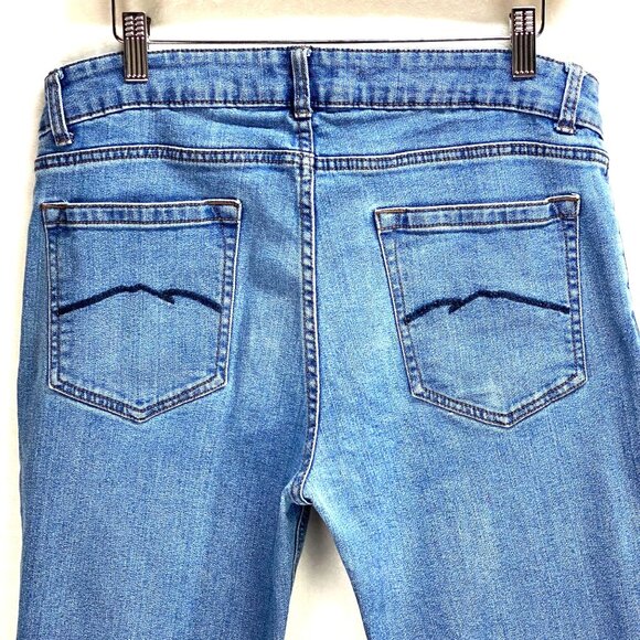 Blue Mountain Women's Denim Jeans Straight Leg Size 12 - Picture 4 of 6